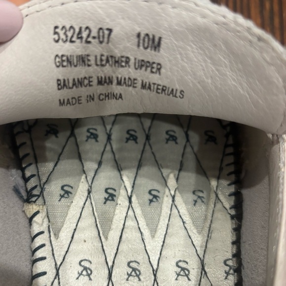 Stacy Adams Men’s White Leather Slide On Loafer Sz 10 Model 53242-07 - Picture 6 of 8